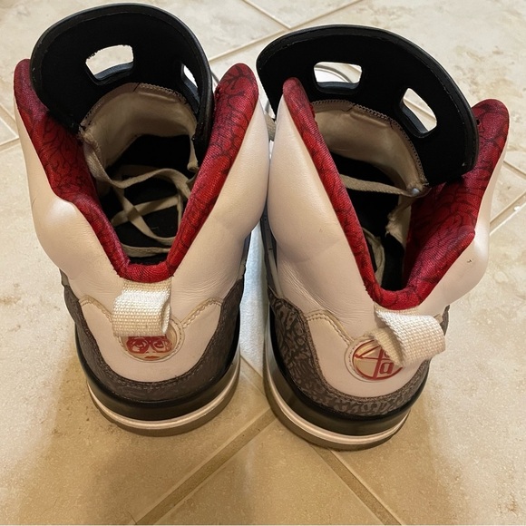 Nike AirJordan Retro Spizike White Cement HighTop Sneakers Basketball Size 11 - Picture 7 of 16